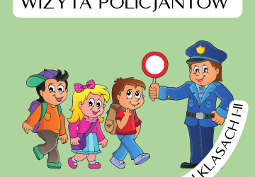Wizyta Policjantów w oddziale przedszkolnym i klasach I-II
