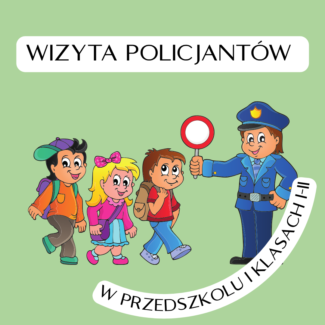 Wizyta Policjantów w oddziale przedszkolnym i klasach I-II