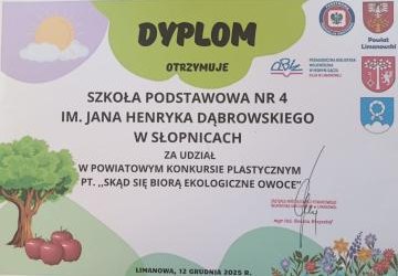 ROZSTRZYGNIĘCIE SZKOLNEGO ETAPU KONKURSU ,,OZDOBA CHOINKOWA