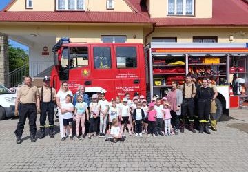 Wizyta strażaków z OSP Słopnice Dolne
