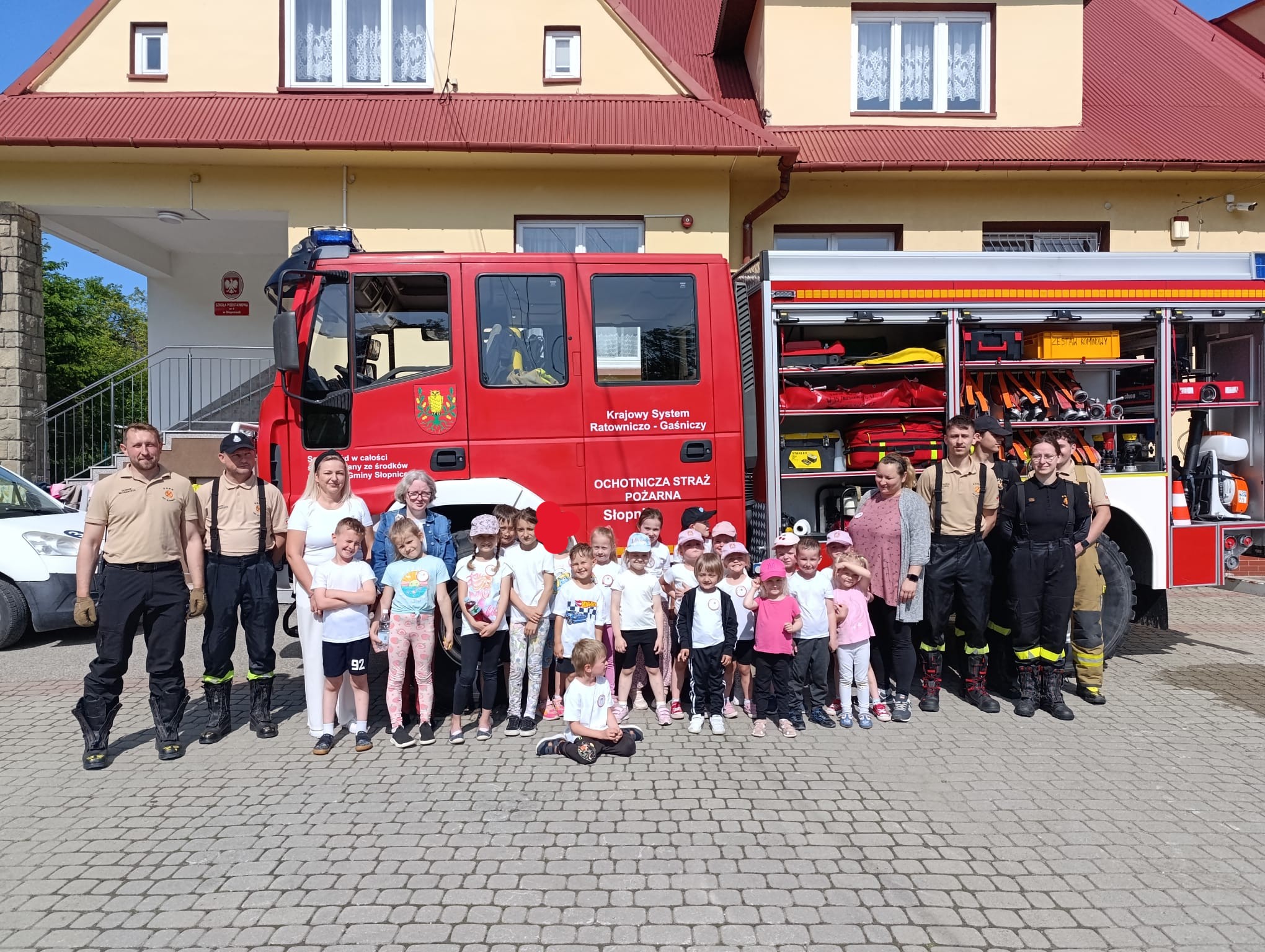 Wizyta strażaków z OSP Słopnice Dolne